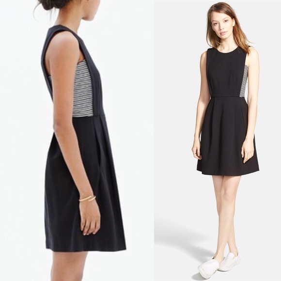 Madewell Dresses & Skirts - Madewell Abroad Stripe Inset Dress Size 4 Pockets!